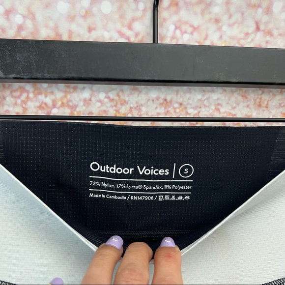 NEW Outdoor Voices TechSweat 7/8 Zoom Leggings, Cloud/Night/Coyote - Picture 5 of 12